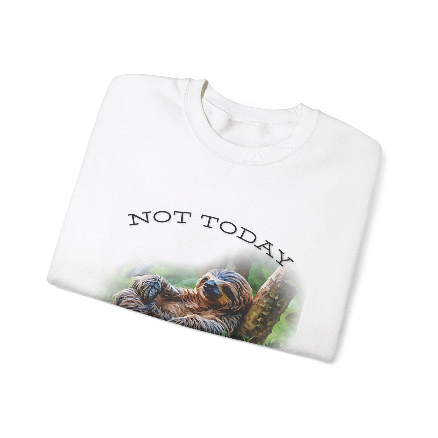 "Not Today" Unisex Cozy Crewneck Sweatshirt