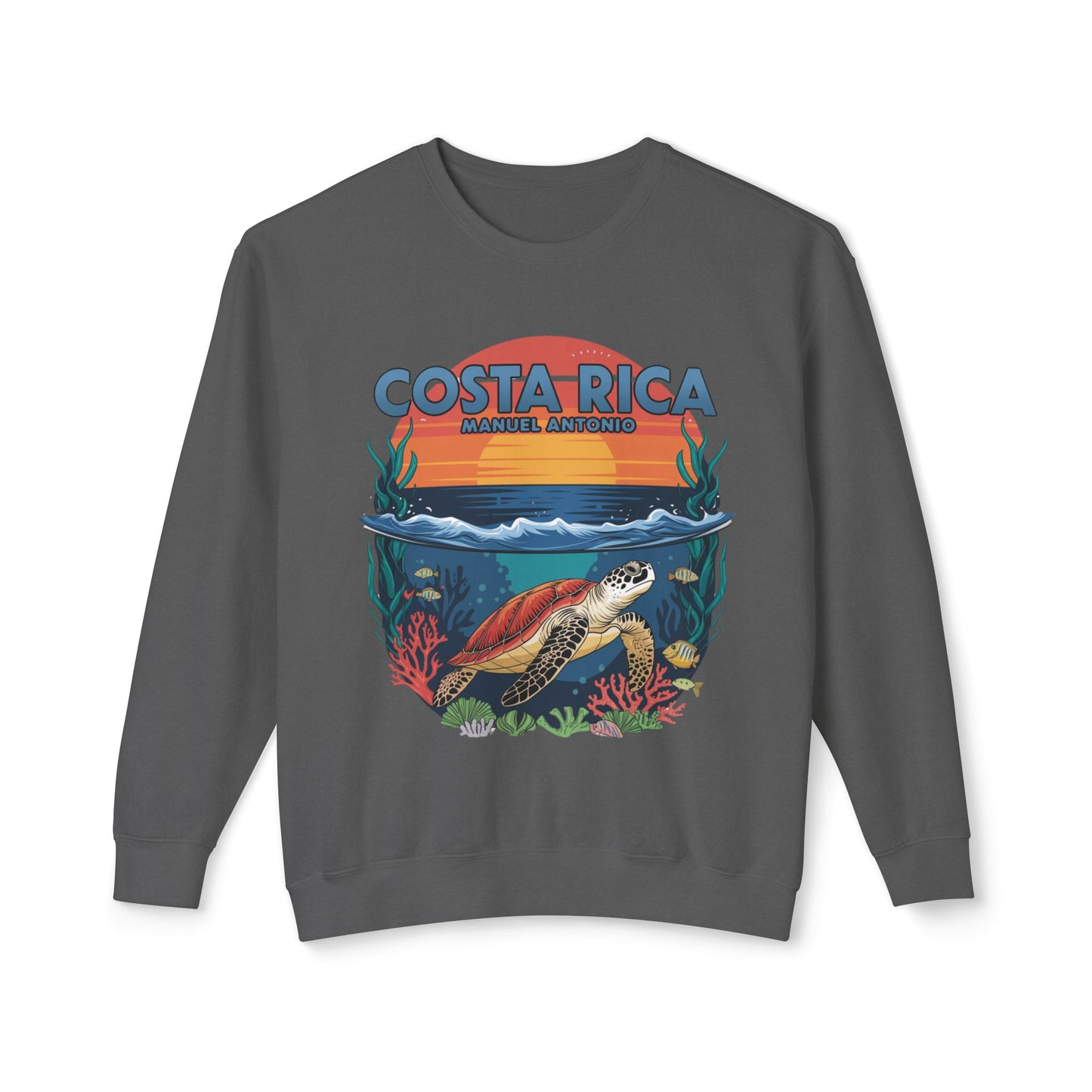 Manuel Antonio Unisex Lightweight Crewneck Sweatshirt – Costa Rica Inspired Comfort