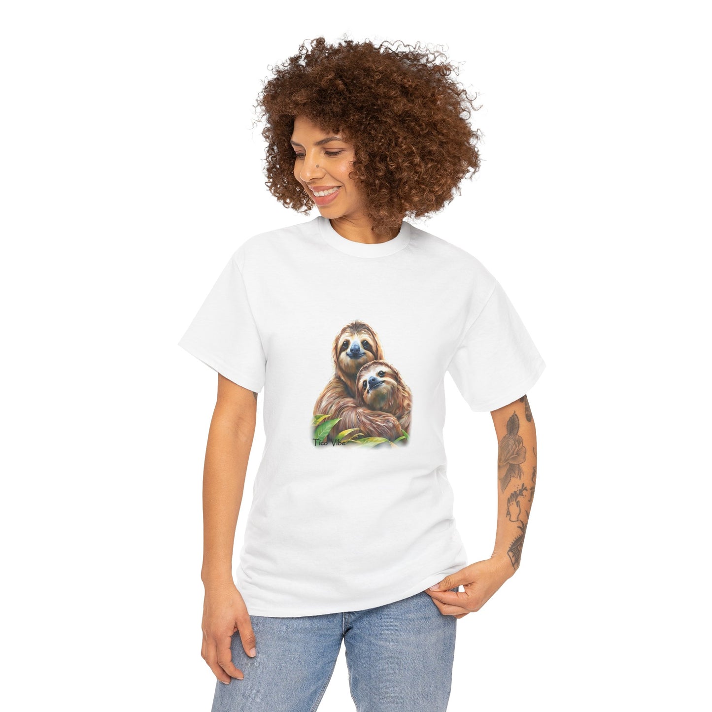 "Sloth Love: A Hug for Two" Graphic Tee